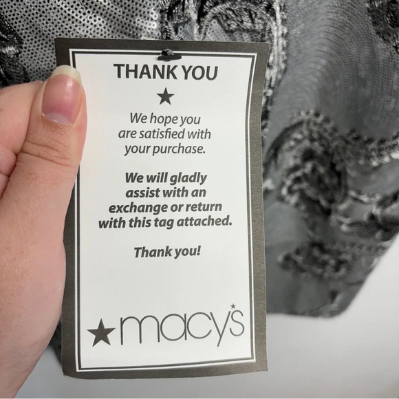 NWT CALVIN KLEIN SILVER SEQUIN FLORAL FITTED HALTER PARTY COCKTAIL MIDI DRESS 14 - Picture 9 of 14